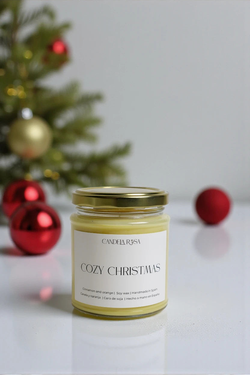 Cozy Christmas: vela aromática canela y naranja