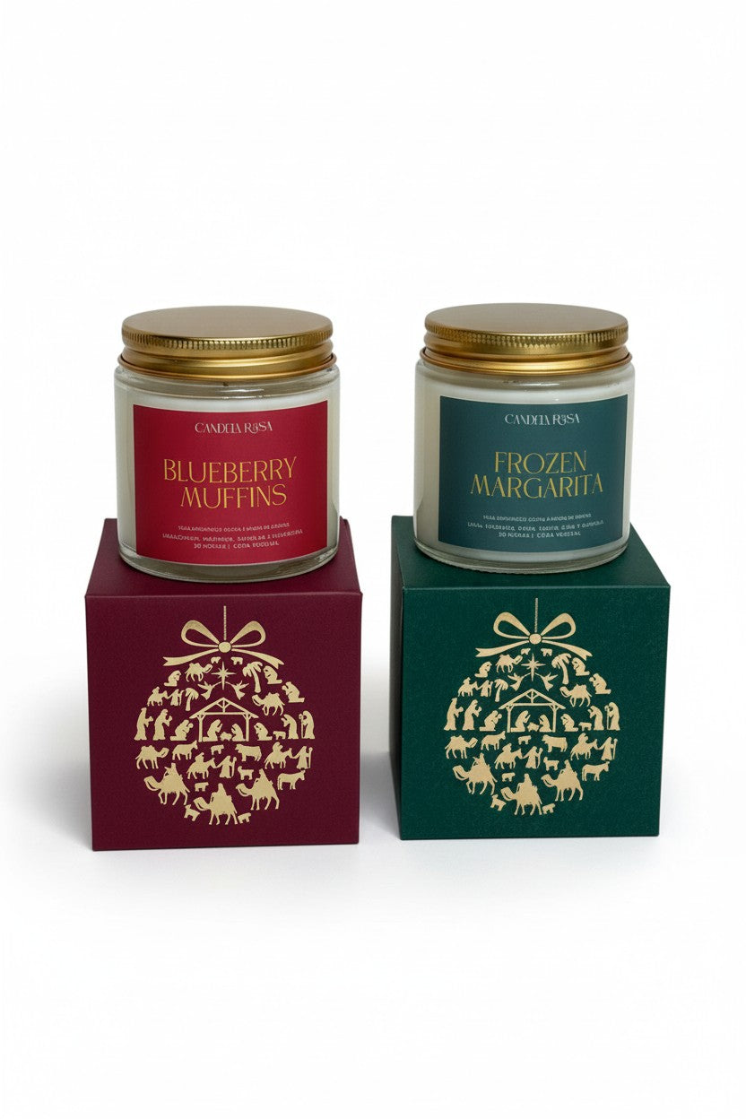 Pack 2 velas aromáticas Postre & Cóctel – Christmas Edition