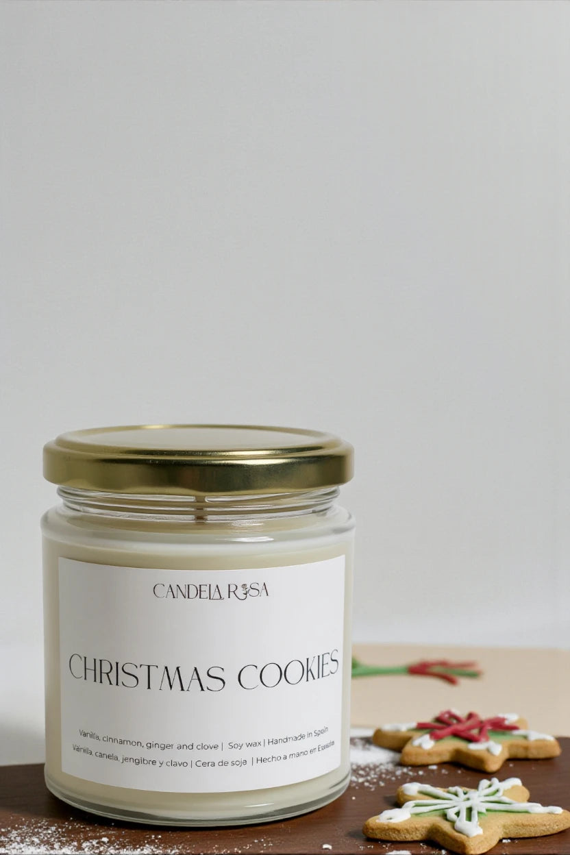 Christmas Cookies: vela aromática galletas de Navidad
