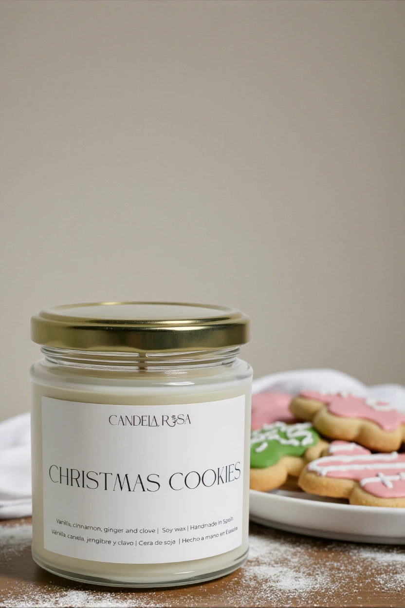 Christmas Cookies: vela aromática galletas de Navidad