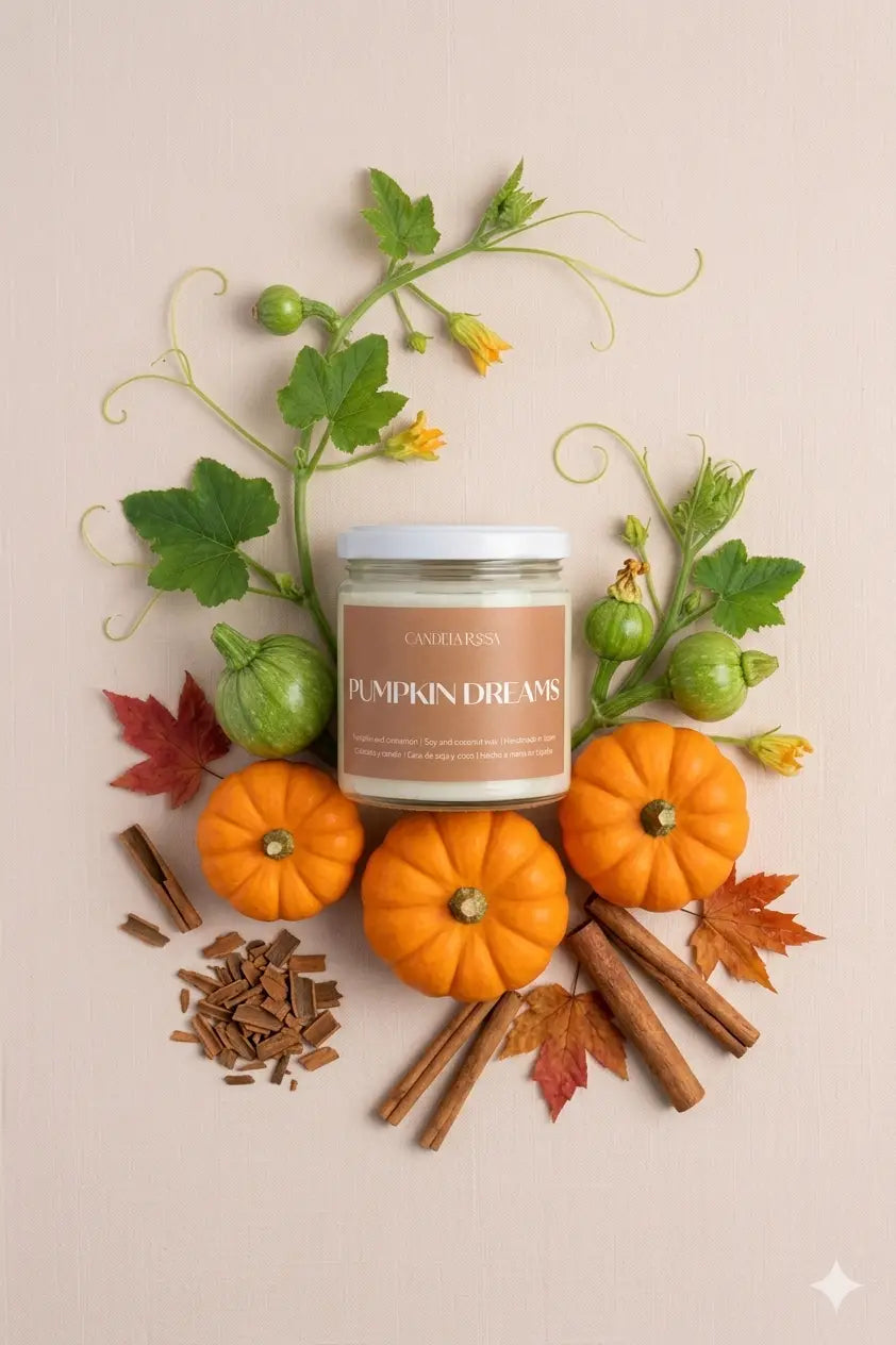 Vela aromática artesanal calabaza especiada | Pumpkin Dreams