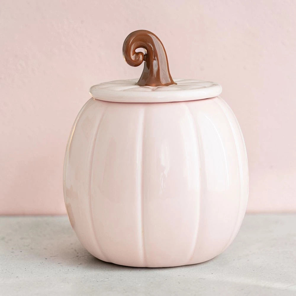 Pink pumpkin: quemador de cera calabaza rosada