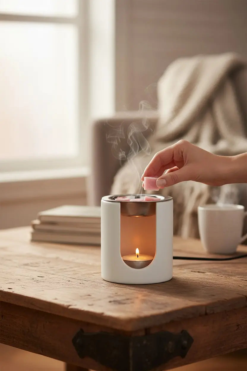 Mini: quemador de cera pequeño elegante y minimalista