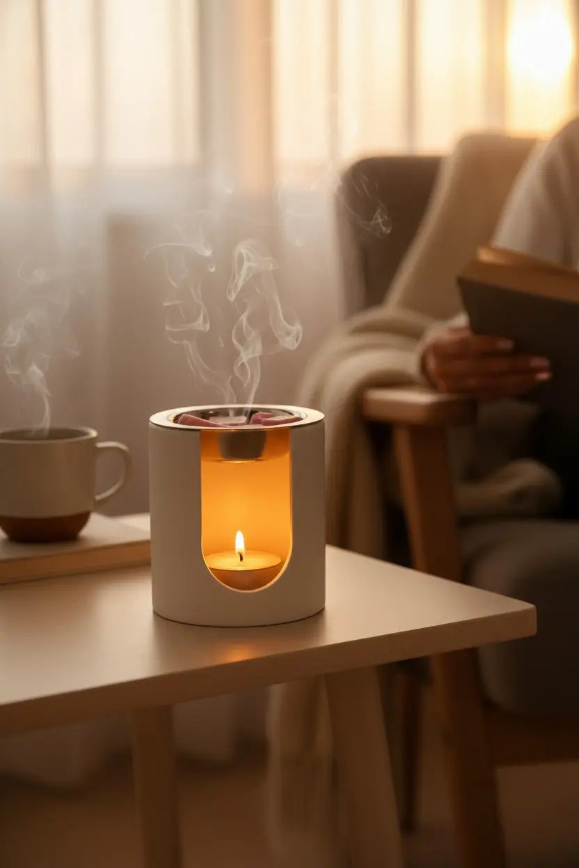 Mini: quemador de cera pequeño elegante y minimalista