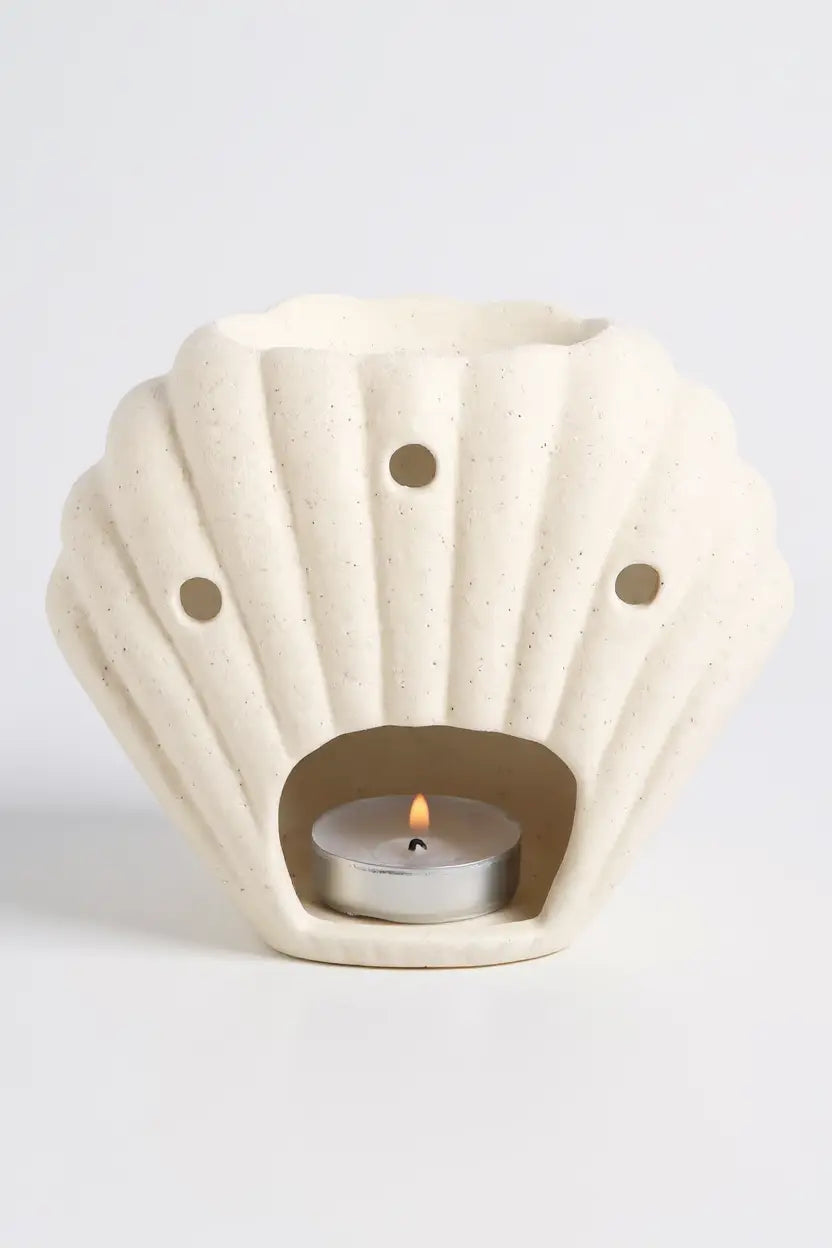 Sheasell: quemador de cera concha minimalista