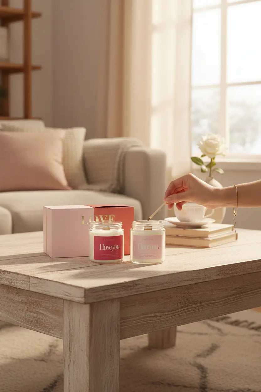 pack regalo san valentín idea regalo san valentín vela para decir te quiero forma original decir te quiero 14 de febrero idea regalo 