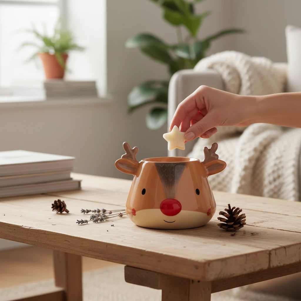 Reindeer : quemador de cera reno Candela Rosa