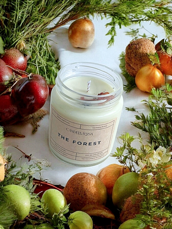 vela aroma lujoso a frutas y hierbas del bosque vela aromática de lujo velas de cera vegetal  velas de cera de soja y cera de coco tarro vidrio candela rosa velas de lujo velas aromáticas lujosas luxury artisan candle soy wax velas veganas velas perfumadas tienda de velas vela que huele bien españa velas rústicas velas kraft