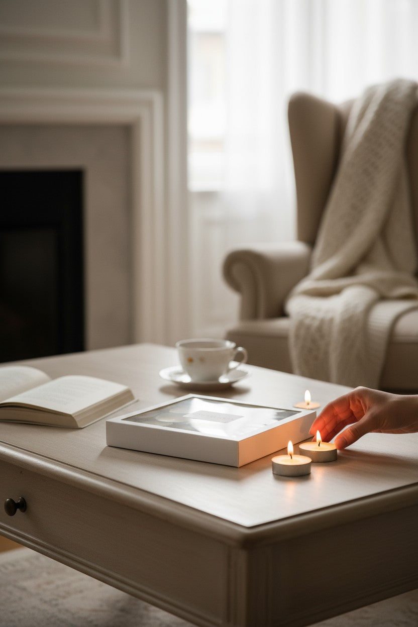 Pack 20 velas de té sin aroma de cera de soja