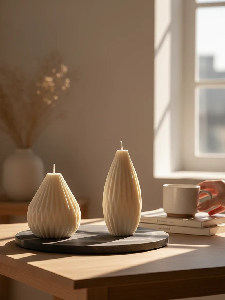 velas origami velas decorativas aesthetic candela rosa
