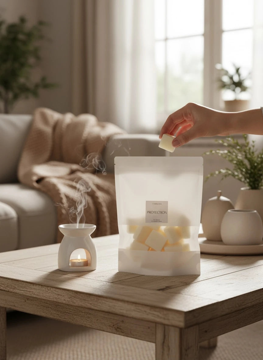 cera aromática para quemador wax melts naturales sin tóxicos para quemador de cera candela rosa 